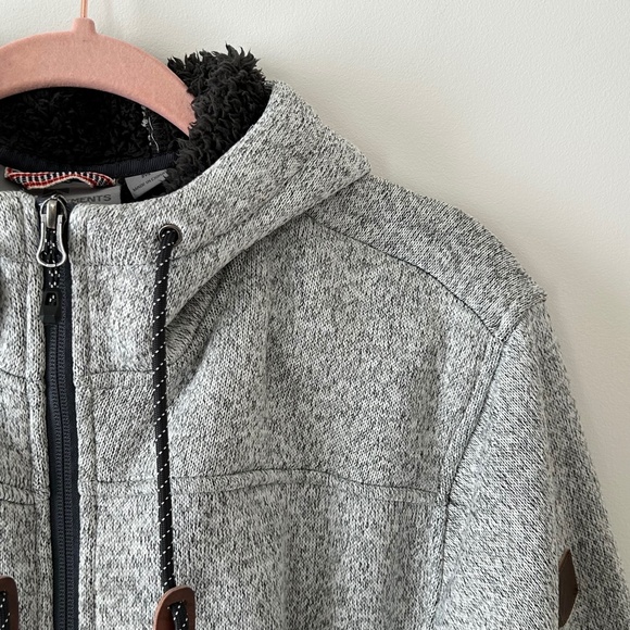 Rugged Elements Gray Mountain Fleece Hoodie Jacket - Picture 6 of 16